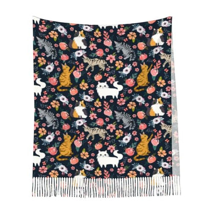 Prayer Shawls and Wraps for Women, Jesus Christian Gifts Bible Scarf Super Soft Fashion Shawl With Tassel - color: Black1