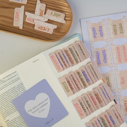 DiverseBee Laminated Bible Tabs for Kids, Teens and Women (Groovy) - color: Groovy