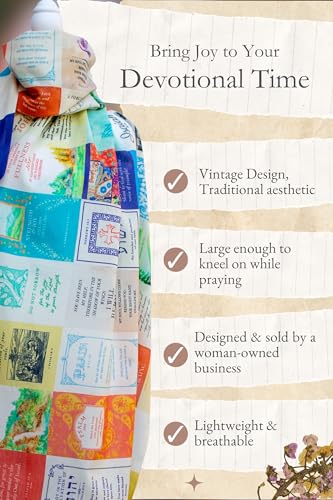 Joy Scripture Prayer Scarf for Women | Classic Shawl Christian Wrap, 24 Uplifting Bible Verses | Encouraging Christian Gift - color: 100% Cotton W/ Canvas Bag (28x79")