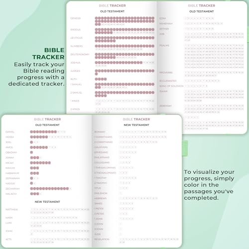 Clever Fox Bible Study Journal, Guide, Supplies for Women A5 Mint Cream - color: Mint Cream, size: A5 (5.8'' x 8.3'')