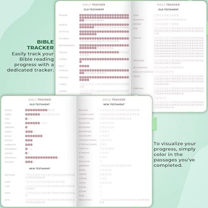 Clever Fox Bible Study Journal, Guide, Supplies for Women A5 Mint Cream - color: Mint Cream, size: A5 (5.8'' x 8.3'')