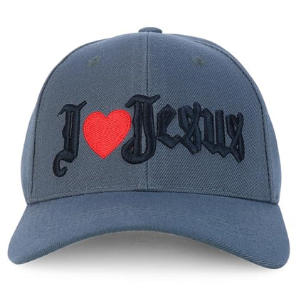 Trendy Apparel Shop Only Jesus Praying Hand Embroidered Christian Ball Cap - color: Dark Grey 1