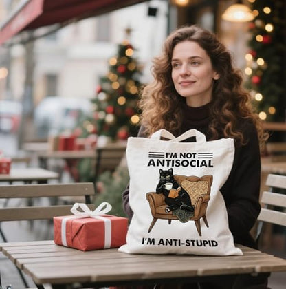 Book Canvas Bag, Read Tote Bag, Inspirational Canvas Bag. - color: White Read Inspirational-08