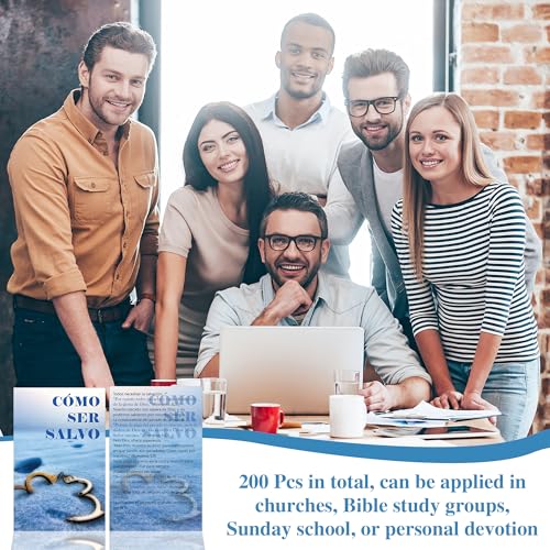 Spanish Gospel Tract Cards, Christian Evangelism Scripture Cards - color: Cómo Ser Salvado