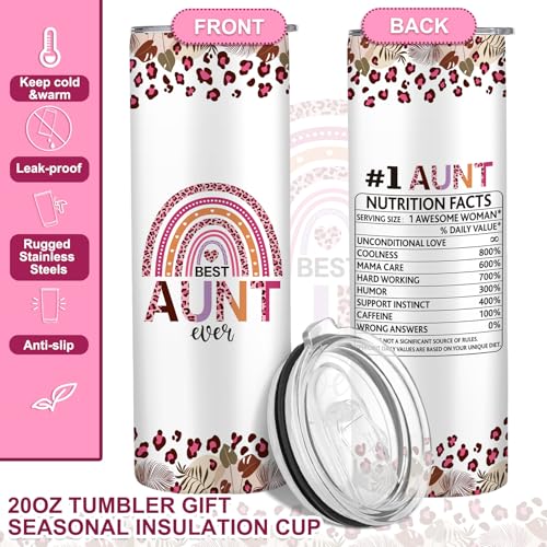 Silkfly 3 Pcs Best Aunt Ever Gifts Set for Thanksgiving Christmas Day - style: Best Aunt Ever