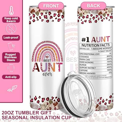 Silkfly 3 Pcs Best Aunt Ever Gifts Set for Thanksgiving Christmas Day - style: Best Aunt Ever