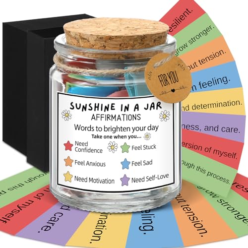 Lunmon Sunshine in Glass Jar, Positive Christian Gift - style: Sunshine