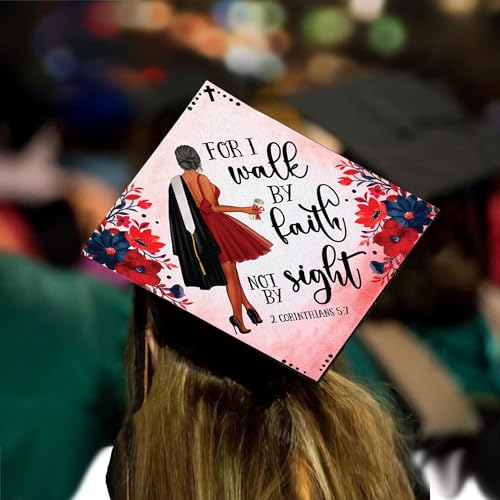 Tassel Toppers Woman Custom Graduation Cap, Graduation Cap Topper & Design - color: Black and Pink