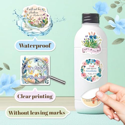 200PCS Bible Verse Stickers, Christian Jesus Faith Stickers