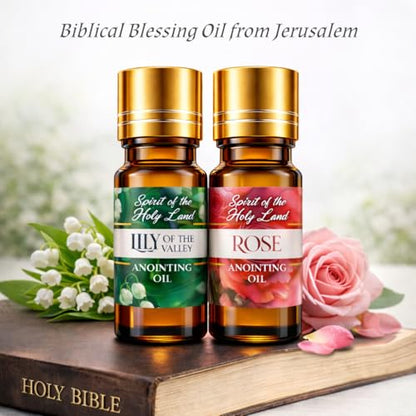 TALISMAN4U Lily of the Valley & Rose Anointing Oil from Jerusalem 2 x 10 ml