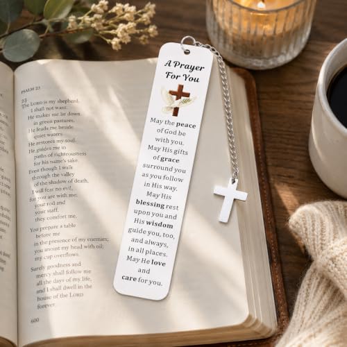 Christian Bookmarks for Women, Bible Bookmarks for Women with Cross Pendant