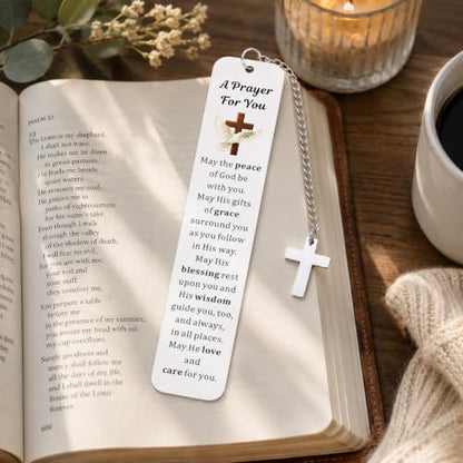 Christian Bookmarks for Women, Bible Bookmarks for Women with Cross Pendant