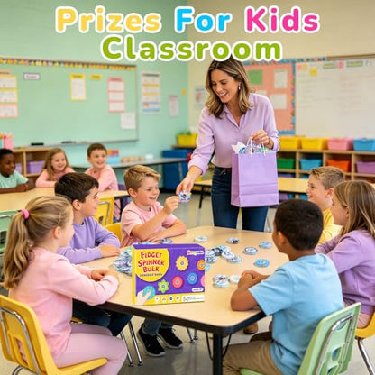 52 Pack Back to School Fidget Spinner Kids Bulk Fidgets Classroom Prizes - color: Tl-sa-3-cat