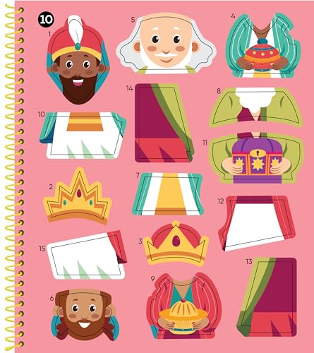 Brain Games - My First Sticker by Number: Nativity - Includes the Story of Jesus's Birth
