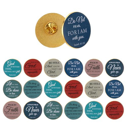 24 Pcs Christian Pins Bulk Jesus Pins Christ Bible Verses Gift Bulk Jesus Enamel Lapel Pin Christian Party Favors Church Gifts Metal Badge Brooch Lapel Pin for Women Men Bag Hat Clothes