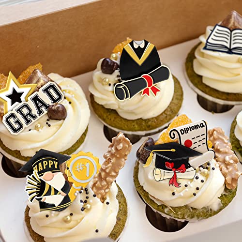 Whaline 2Pcs Congrats 2026 Graduation Fondant Molds Grad Theme 3D Silicone Moulds Bachelors Cap Scroll Resin Molds Graduation Uniform Cupcake Cookie Baking Moulds for 2026 Graduation Party DIY Candy - style: Graduation
