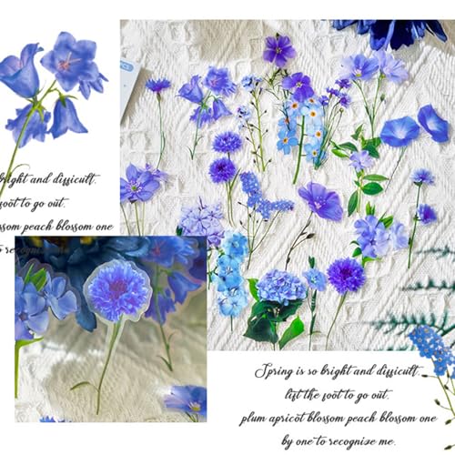 DothRayan Flower Stickers for Kids Teens Girls Adult, 200Pcs Waterproof Flower Stickers for Water Bottle Laptop - color: Flower B