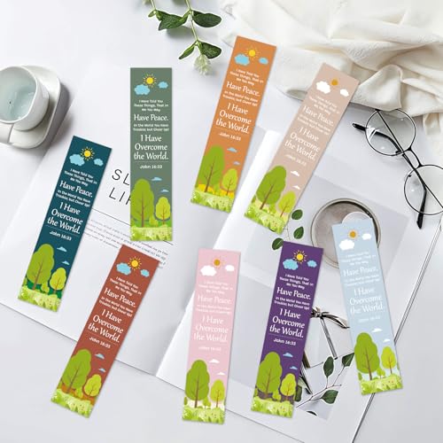 8 Pieces Christian Scripture Bookmarks Inspirational Bible Verse Gifts Encouragement Gift Religious Spiritual Gift for Women Men Friends Paper Bookmarks Book Lovers Gifts Reading Accessories - color: Encouragement Bookmark