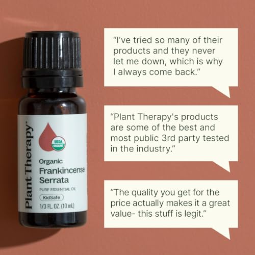 Plant Therapy Frankincense Serrata Certified Organic Essential Oil 10 mL - size: 0.33 Fl Oz (Pack of 1)