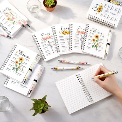 Colarr 24 Sets Spanish Christian Notebooks Bulk for Women Pen and Notebook Gift Set Regalos Cristianos En Español Religious Prayer Scripture Christmas Christian Gift with Bible Verse(Eres) - style: Eres