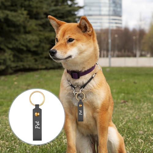 120 PCS PU Leather Keychain Blanks Bulk with Key Rings, Leather Key Fob Kit - color: 100 pcs