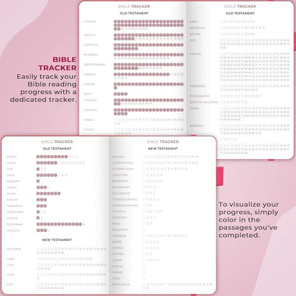 Clever Fox Bible Study Journal, Guide, Supplies for Women 7x10 Fuchsia - color: Fuchsia, size: Smaller than A4 (7" x 10")