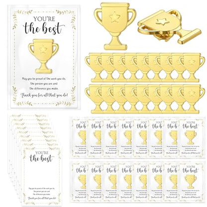 60 Sets Employee Appreciation Gifts Bulk, Trophy Pins,Star - style: Star