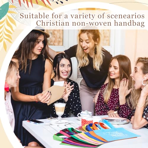 Sweetude 48 Pcs Christian Gift Bags Bulk, Bible Verse Gift Bags for Women - color: Colourful, style: Bible