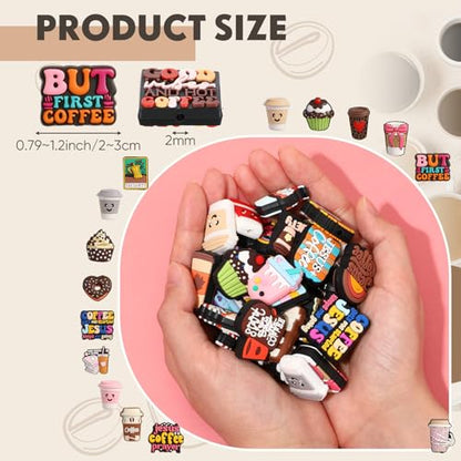 Tondiamo 60 Pcs Coffee Focal Beads Silicone for Beadable Pens Making - style: Coffee Style