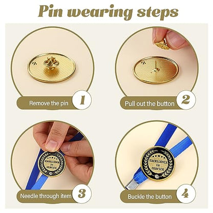 Siifert Employee of The Month Lapel Pins Bulk Motivation Gifts