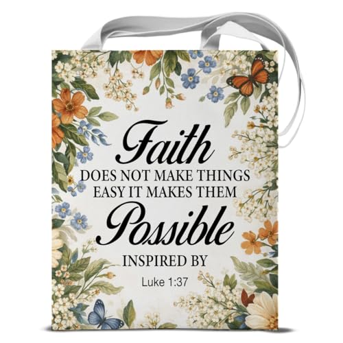 Christian Tote Bag Jesus Religious Reusable Bible Bags for Shopping Work Travel Church Christian Gift Totes - color: Tote-6