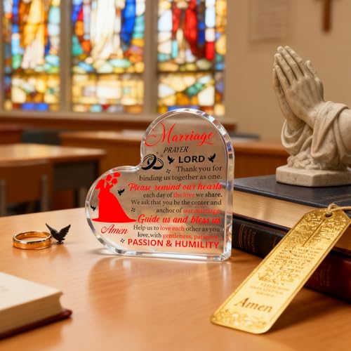Newly Wed Gifts for The Couple 2026 Marriage Prayer Gifts Acrylic Decor