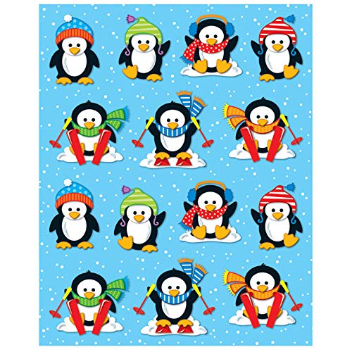 Carson Dellosa 84pc Penguin Stickers, 6 Sheets of Holiday Stickers, Stickers for Kids Sticker Chart, Reward Chart, Christmas Stickers, Stocking Stuffers, Scrapbook Stickers, and Planner Stickers - style: Penguins