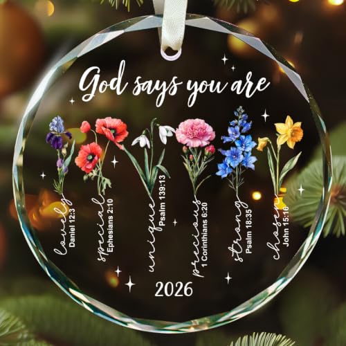 Christian Christmas Ornaments, Spiritual Catholic Bible Religious Ornaments - color: Christian