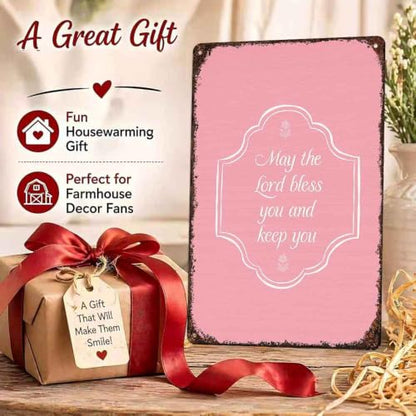 Christian Blessing Quote Aluminum Metal Sign 8 x 12 Inch