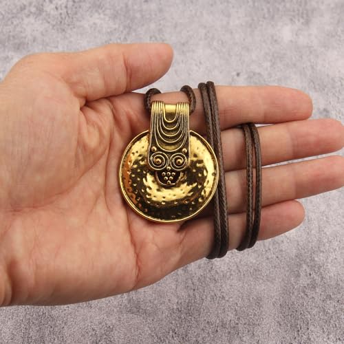 Leather Necklace for Women Long Boho Pendant Hippie Choker Necklace Bohemian Layered Leather Rope Wooden Jewelry Gifts - style: Vintage Boho Necklace