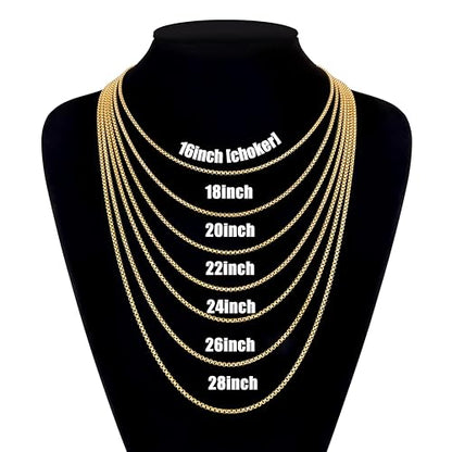 Fiusem Beveled Edge Cross Necklace for Men - size: 22 inches length, style: Gold cross: 1.4"*0.8"