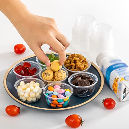 200 Sets - 2 oz Jello Shot Cups,Condiment Containers with Lids - color: 2oz-200 sets with lids