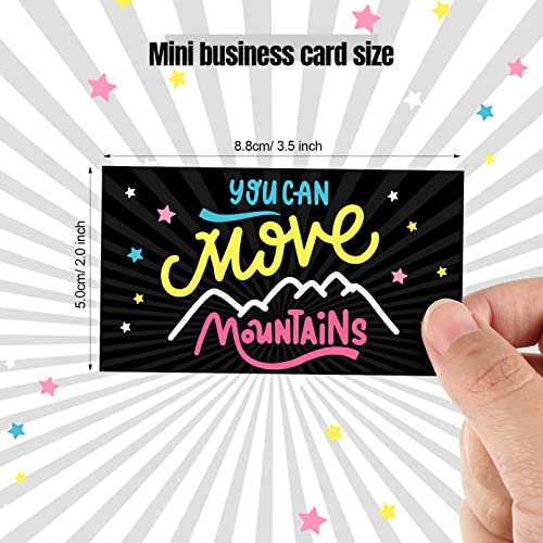 Outus 120 Pcs Motivational Encouragement Inspirational Card Boho Rainbow - style: Dark Style