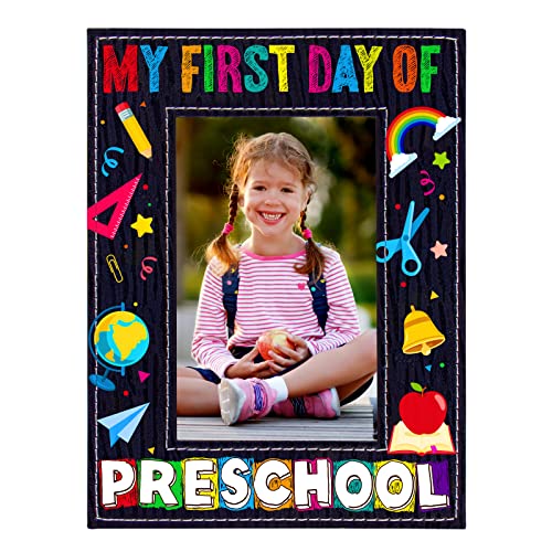 WaaHome My First Day of Preschool Picture Frame 2026, 4x6 Preschool Frame - color: 7-Back to School Preschool 4x6
