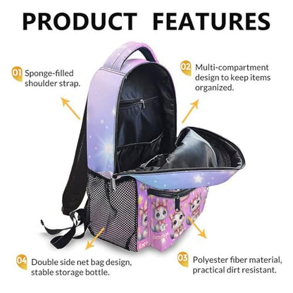 Kids Backpack for Girls 6-8, Cat Primary Backpacks Back to School Supplies - color: Pink