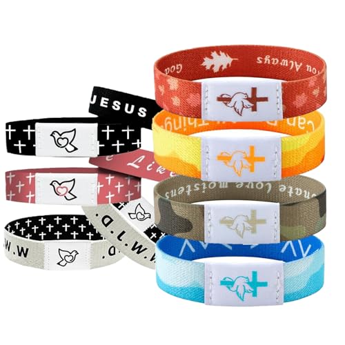 7pcs The Original Bible Verse Bracelets Wearable Daily Bible Verse Bracelet With NFC Personalized Daily Inspiration For Christmas, Valentine's Day, New Year Gifts