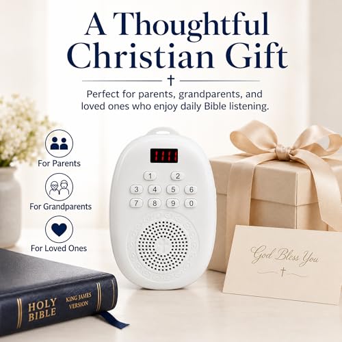 KJV Audio Bible Player, Portable Bible for Seniors