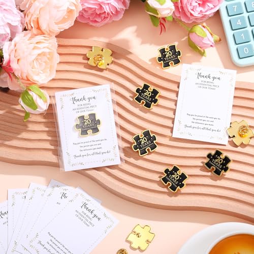 20 Set Year of Service Pin Employee Appreciation Gifts Bulk - style: 20 Year