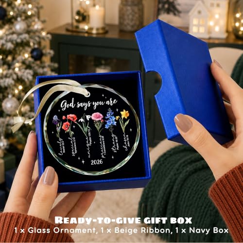 Christian Christmas Ornaments, Spiritual Catholic Bible Religious Ornaments - color: Christian