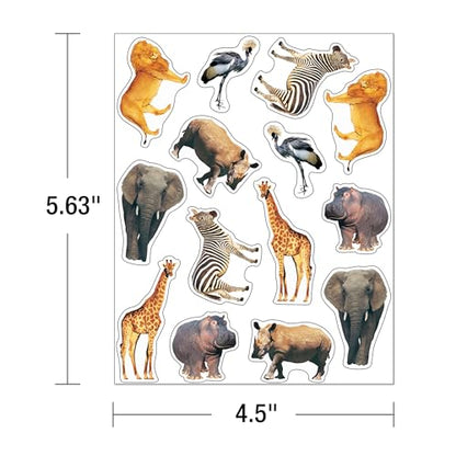 Carson Dellosa Wild Animals Serengeti Stickers, Teacher Reward Decal Pack - style: Wild Animals