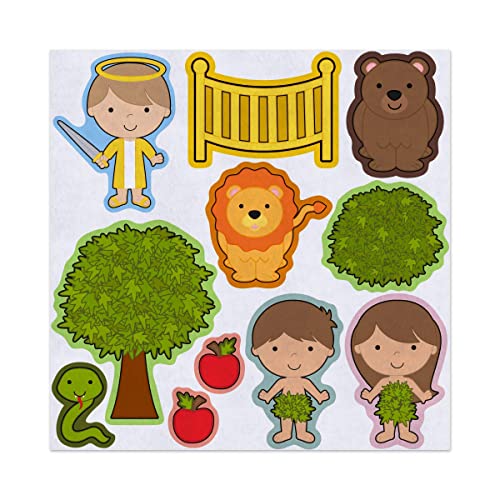 Adam and Eve Bible Story Felt Play Art Set Flannel Board Story Storyboard Pieces