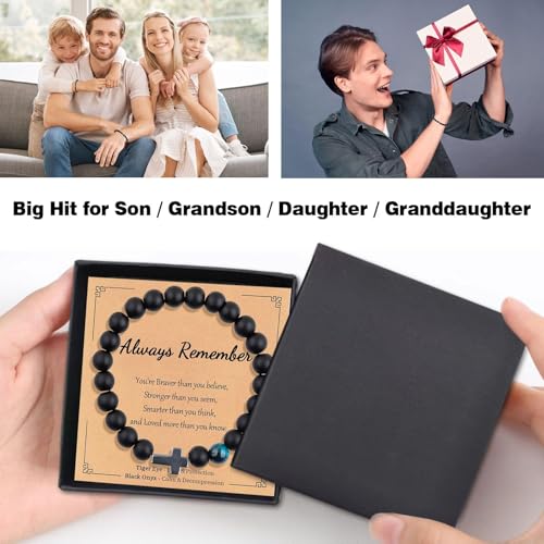 First Day of School Bracelets, Back to School Bracelets Mommy and Me - color: 1PCS Black