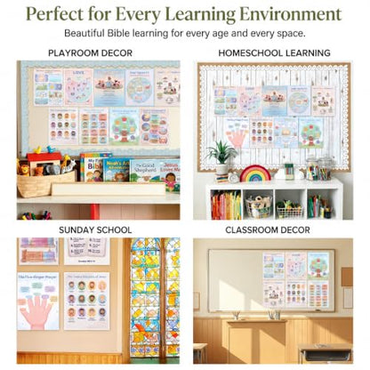 Mr. Pen- Sunday School Bible Poster Set, 11x14 Inches, 15 Posters