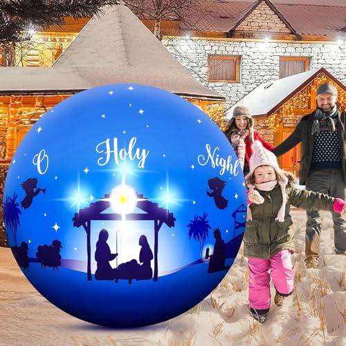5FT Giant Christmas Nativity Scene Inflatable Ball Decorations